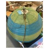 Hanging colored balll lamp