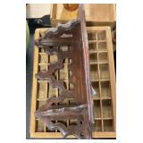 Wood shelves and wooden wall decor display cases