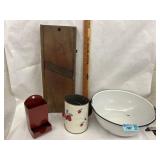 Vintage Cabbage Slicer, Flour Sifter, Matchstick