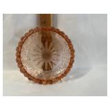 Pink Depression Glass Ashtray