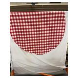 Vintage 100% Cotton Oval Tablecloth