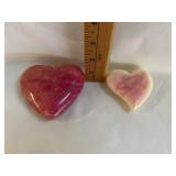 Rhodochrosite Cabachon Heart Stone from A
