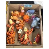 Pooh Tigger Eeyore, and a honey pot