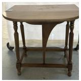 Wooden drop leaf side table