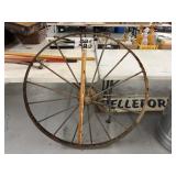 Antique Metal Wagon Wheel