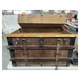 Antique Wooden Steamer Trunk