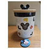Disney Mickey Mouse Cannister  Jar & Pin