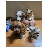 Dog figurines (1 is a bank)