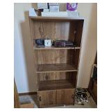 Book shelf with clocks