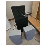 5 assorted speakers