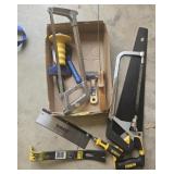 saws, chisel, & wonder bar
