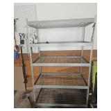 Metal shelf unit 76 x 4 x 24 inches