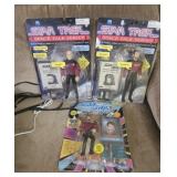 3 Star Trek action figures