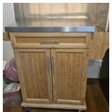 Kitchen cart(stainless top) & contents