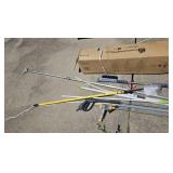 Flag pole, washer nozzles, & handles