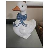 Goose cookie jar