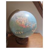 Earth globe, lights up