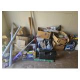 Fluids, Pitchfork, Bits &misc On Left Side Of Shed