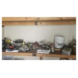 Hardware On Shed Shelf, Deitz Lantern (no Glass),