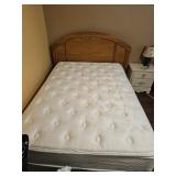 Double bed & headboard pillow top mattress