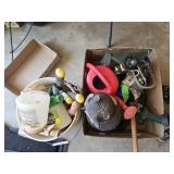 Gardening & outdoor items: sprinklers, trimmer,
