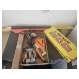 Levels, Mitre Box Kit, Master Locks, Etc