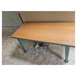 Wooden farmhouse style table