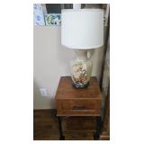 Side table & oriental lamp