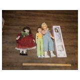 4 large dolls