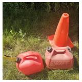 2 gas cone, orange cone