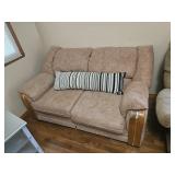 Beige love seat