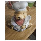 Teddy bear cookie jar