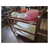 Diaper stand & baby items