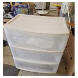 Sterlite 3-drawer storage