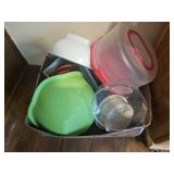 Box Of Kitchen Storage Items
