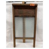 Vintage Glass Wash Board