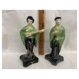 Japanese Moriyama Lusterware Figures