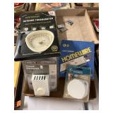 3 Manual Thermostats, Outdoor Thermometer, Lamp &