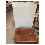Vintage Folding Table & cart