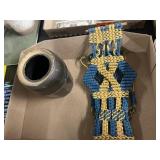Handmade bohemian style macrame wall hanging and