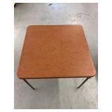 Small square folding table