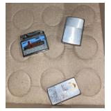 3 Vtg lighters2 zippo and one unnamed