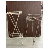 Two small outdoor tables
