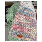 Hand Crocheted Baby Blanket & Throw