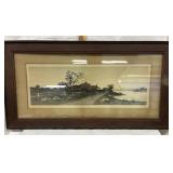 Antique Framed and Artist Signed Print