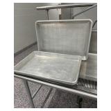 3 stainless steel trays