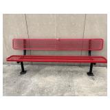 8ï¿½ Metal Bench w/Plastic Coating South Side of