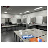 RM 308 all cabinetry  on left half of room
