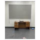 RM 311 - 1 pinboard and 1 teachers desk