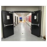 Gymnasium double doors